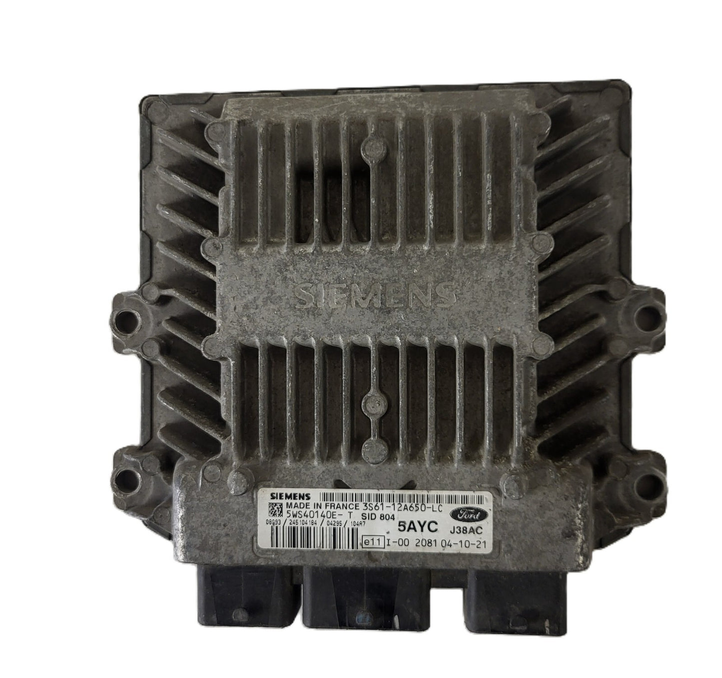 FORD FIESTA ECU / 3S61-12A650-LC / 5WS40140E-T / 5AYC / SID804 / J38A SIEMENS