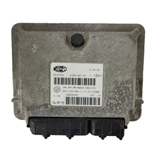 Fiat Seicento 600 ECU / 55187372 / IAW 4AF.M9 / 61600.627.05 / MAGNETI MARELLI
