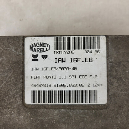 Fiat Punto 1.1 ECU / 46467018 / IAW 16F.EB / 61602.063.02 / MAGNETI MARELLI