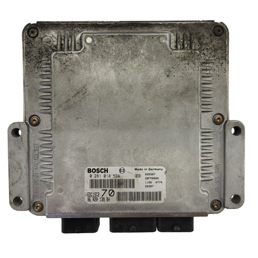 PEUGEOT CITROEN ECU / 0281010594 / 9642013980 / EDC15C2 / BOSCH