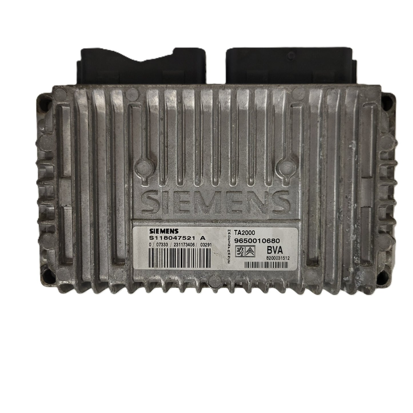 CITROEN C3 ECU / S118047521A / 9650010680 / TA2000 / BVA / SIEMENS
