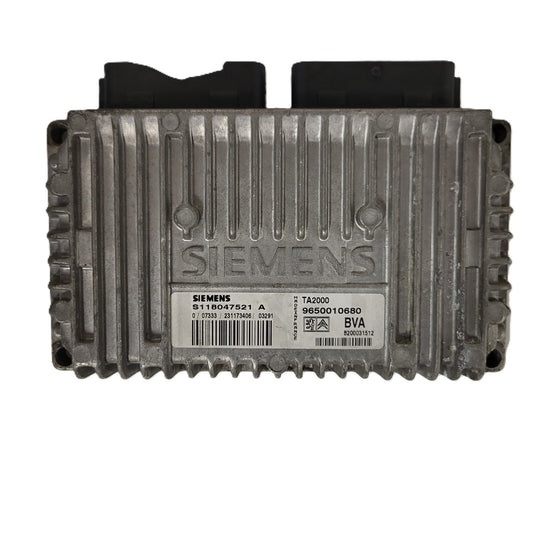 CITROEN C3 ECU / S118047521A / 9650010680 / TA2000 / BVA / SIEMENS