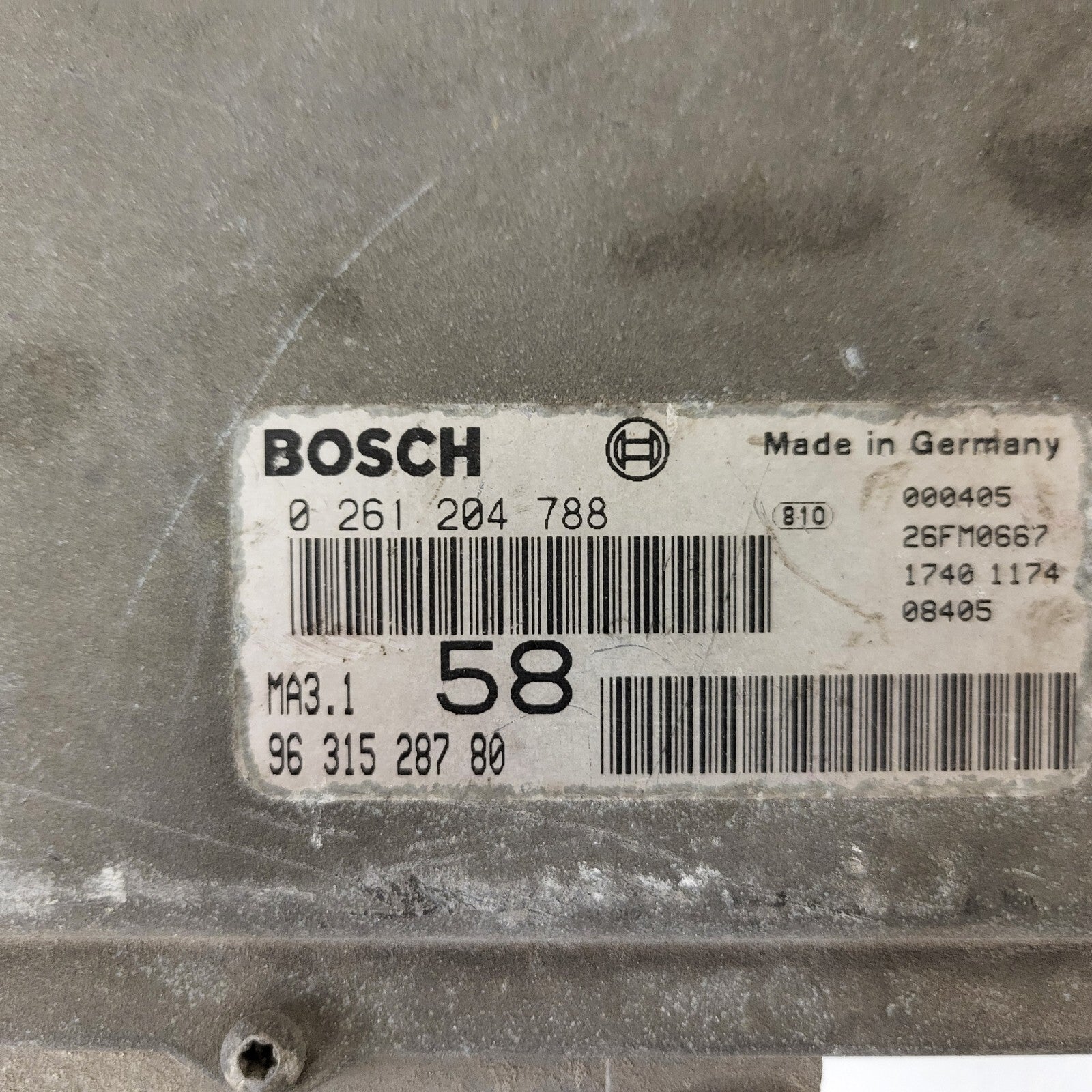 Peugeot Citroen ECU / 0261204788 / 9631528780 / BOSCH