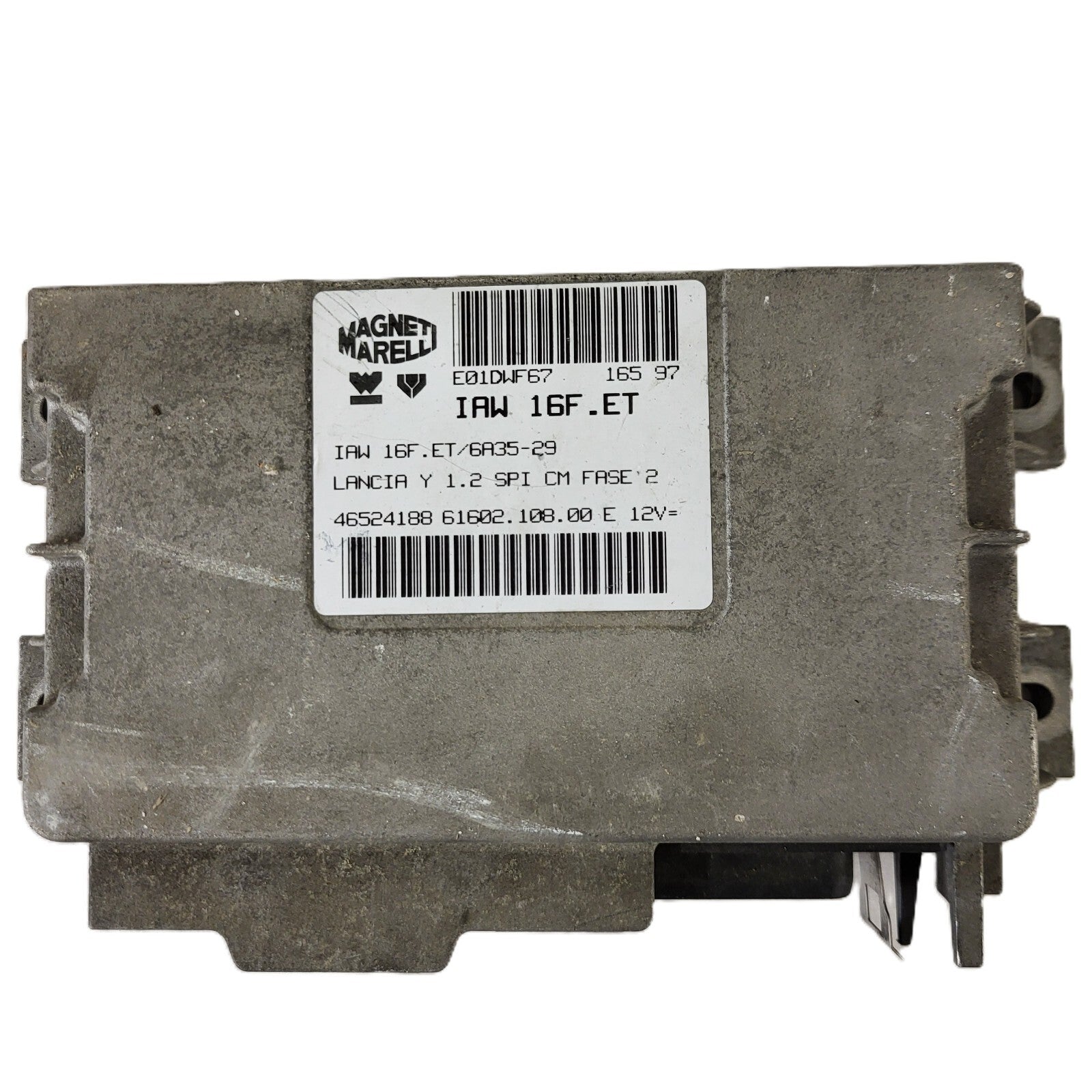 LANCIA Y 1.2 ECU / IAW 16F.ET / 46524188 / 61602.108.00 / MAGNETI MARELLI 