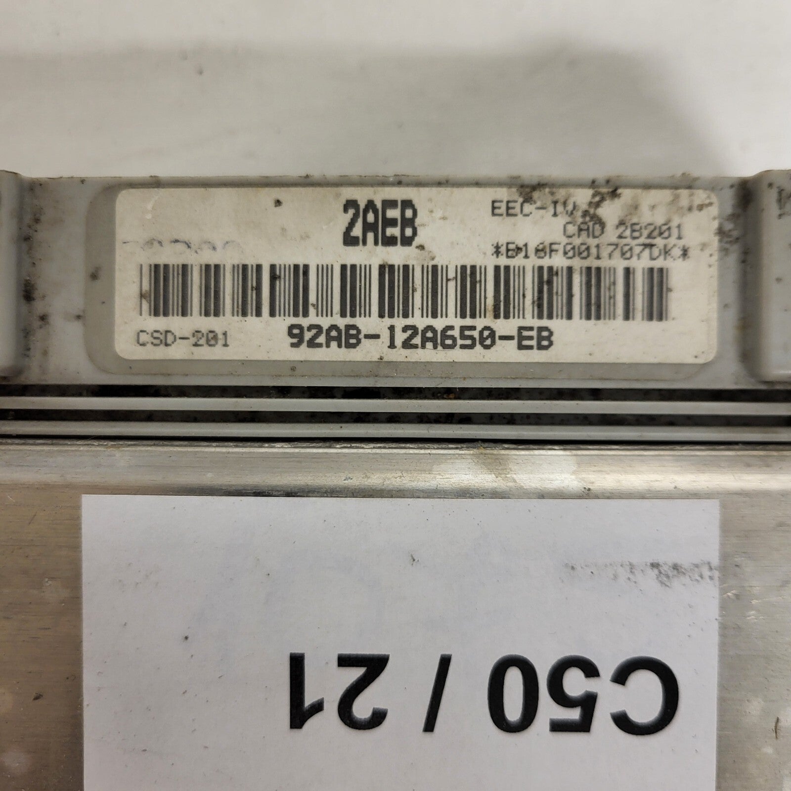 Ford Focus ECU / 92AB-12A650-EB / 2AEB / EEC-IV / CSD-201 