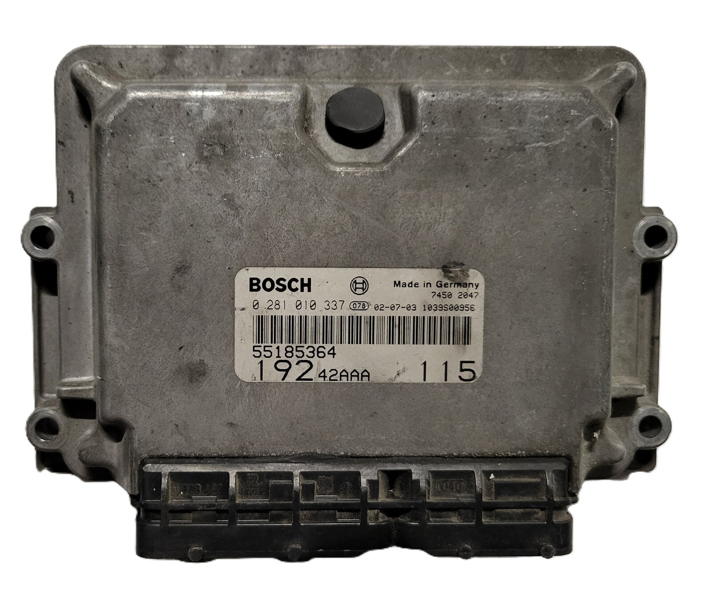 Fiat Stilo 1.9 JTD ECU / 0281010337 / 55185364 / BOSCH