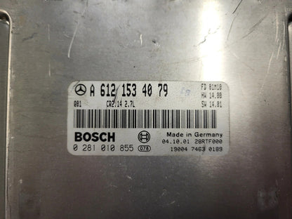 MERCEDES BENZ W210 ECU / A6121534079 / 0281010855 / CR2.14 / 2.7 / BOSCH