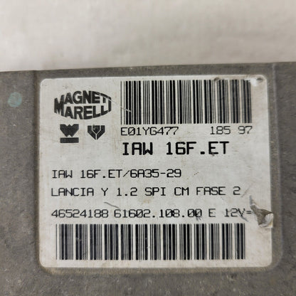 LANCIA Y 1.2 ECU / IAW 16F.ET / 46524188 / 61602.108.00 / MAGNETI MARELLI 