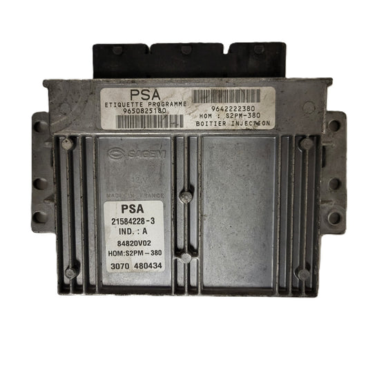 PEUGEOT CITROEN ECU / 21584228-3 / 9650825180 / 9642222380 / S2PM-380 / SAGEM