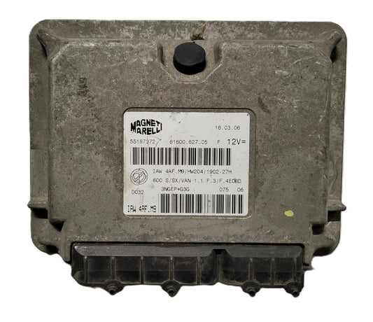 Fiat Seicento 600 ECU / 55187372 / IAW 4AF.M9 / 61600.627.05 / MAGNETI MARELLI