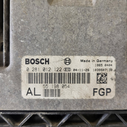 OPEL ASTRA H ECU / 0281012122 / 55198054  / AL / BOSCH