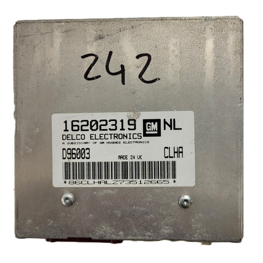 Opel ECU / 16202319 / CLHA / D96003 / DELCO