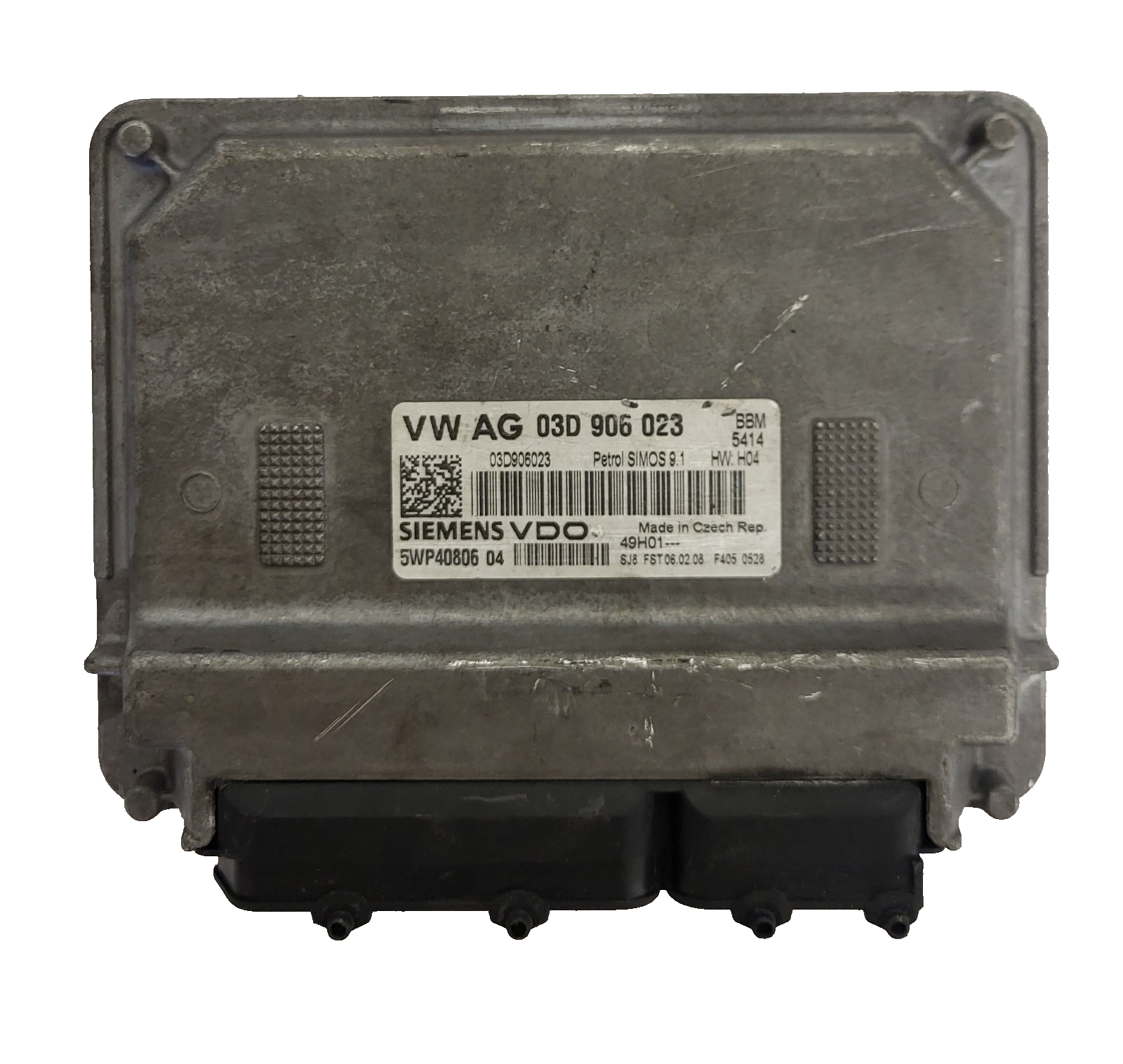 VW ECU / 03D906023 / 5W40806 04 / SIMOS 9.1 / SIEMENS