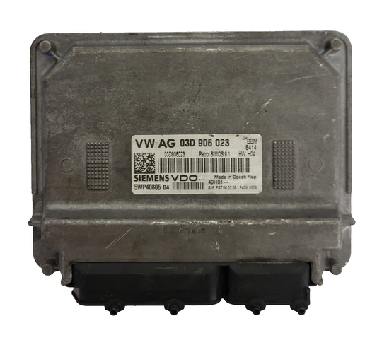 VW ECU / 03D906023 / 5W40806 04 / SIMOS 9.1 / SIEMENS