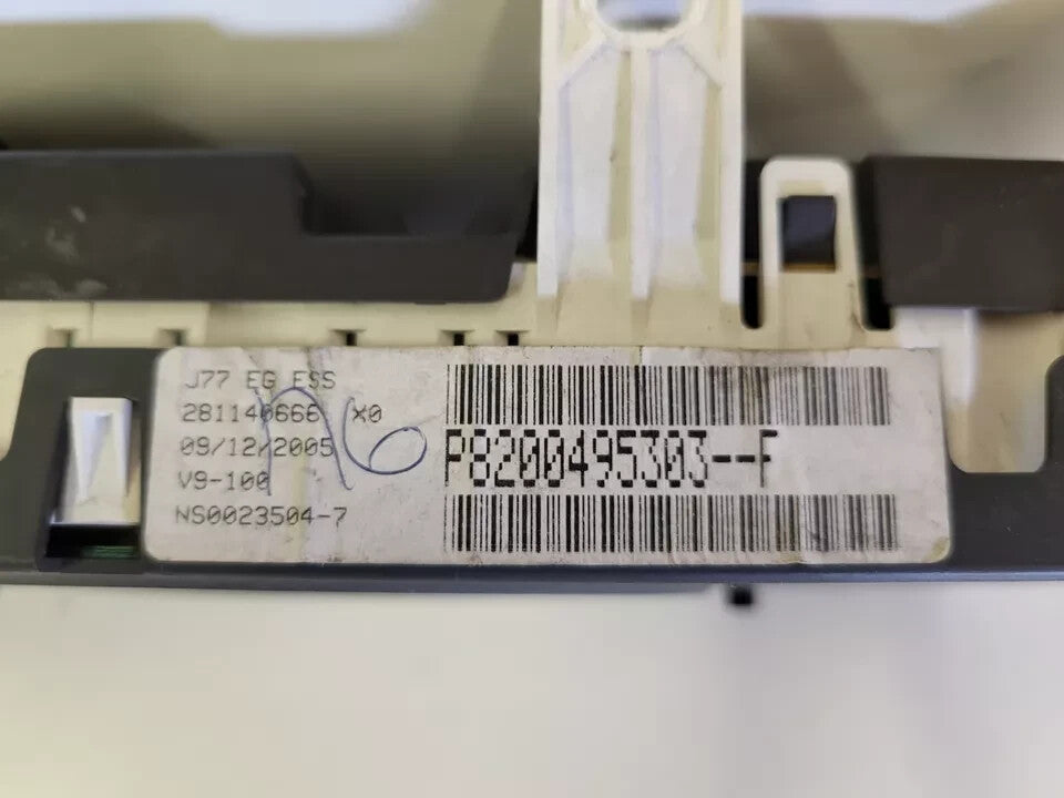RENAULT MODUS QUADRO STRUMENTI CONTACHILOMETRI P8200495303