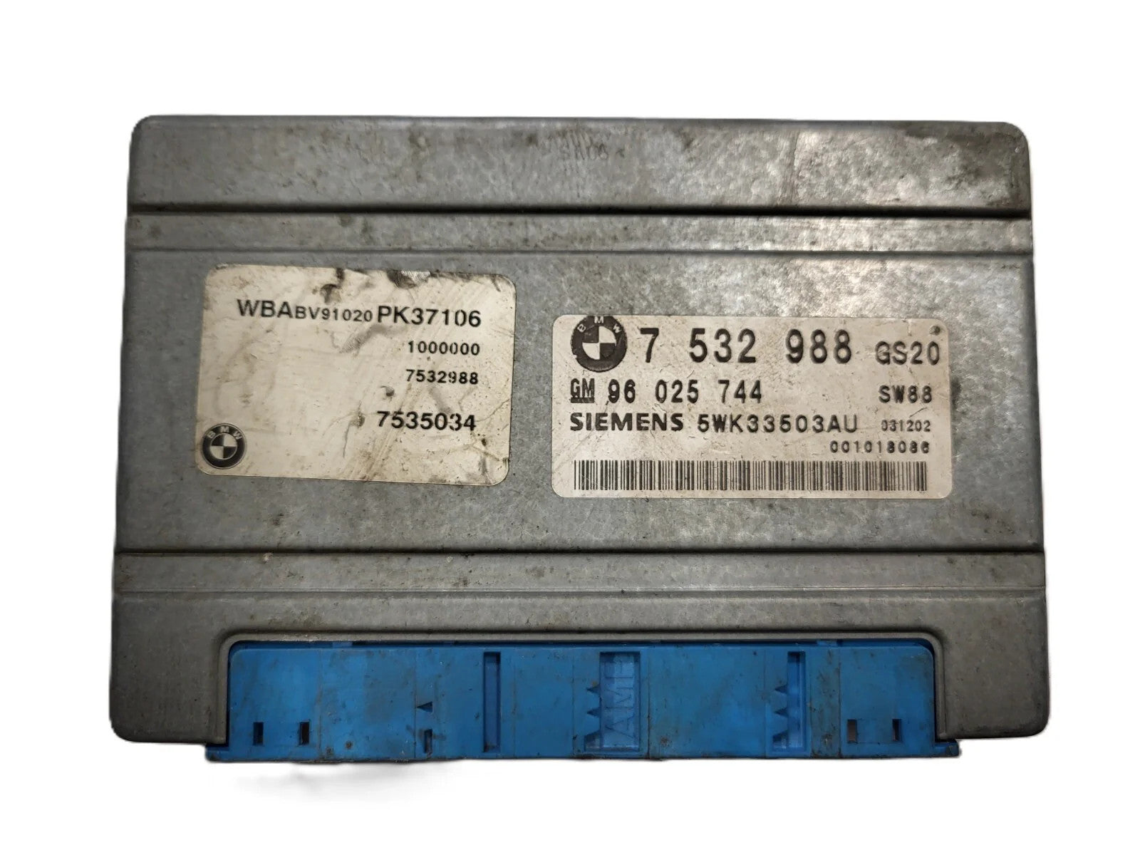 BMW ECU MODULE / 7532988 / 7535034 / 96025744 / 5WK33503AU / SIEMENS