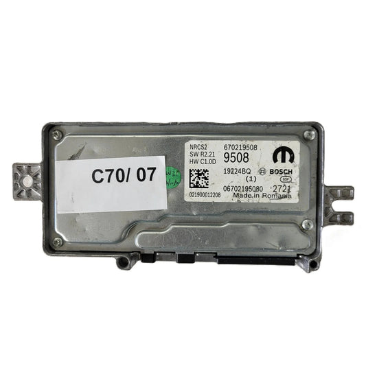 FIAT ALFA MODULE ECU / NRCS2 / 670219508 / 19224BQ / SW R2.21 / HW C1.0D / BOSCH