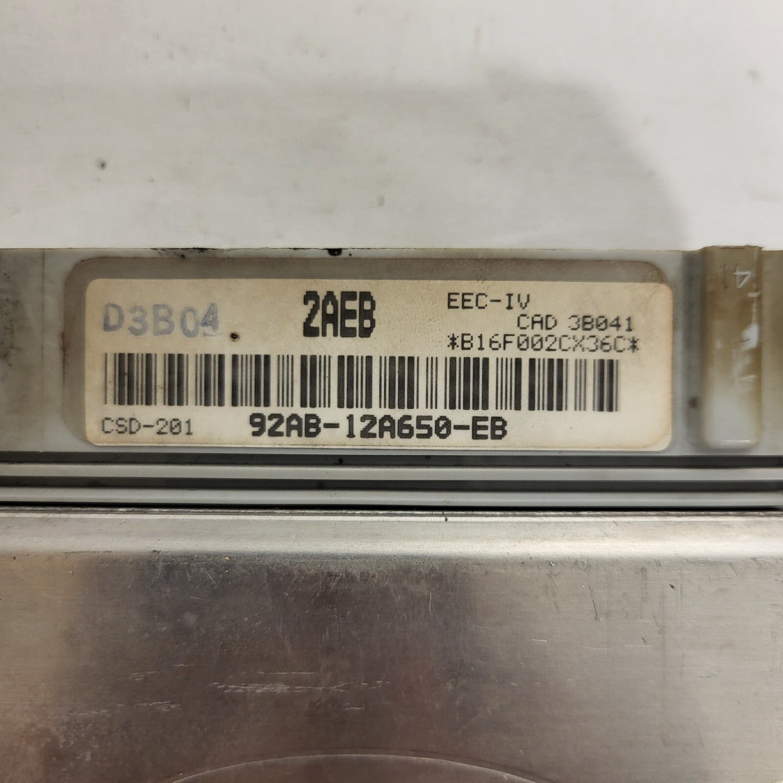 Ford Focus ECU / 92AB-12A650-EB / 2AEB / EEC-IV / CSD-201 