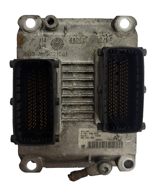 Opel Corsa ECU / 0261206075 / 09185450 / BOSCH