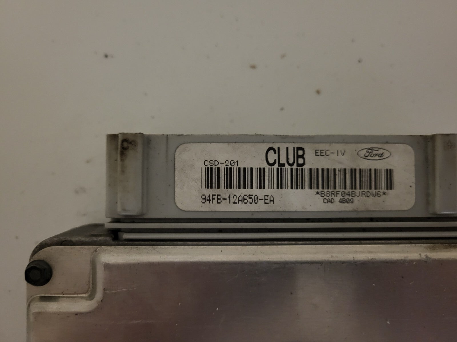 Ford Fietsta ECU / 94FB-12A650-EA / CLUB / CSD-201 / EEC-IV