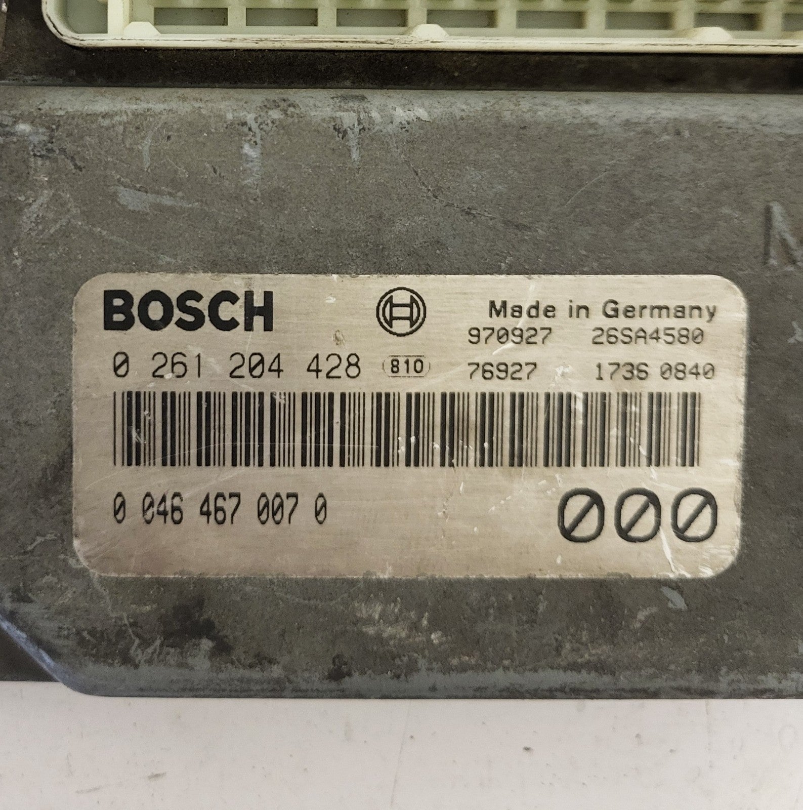 LANCIA Y DELTA ECU / 0261204428 / 00464670070 / BOSCH