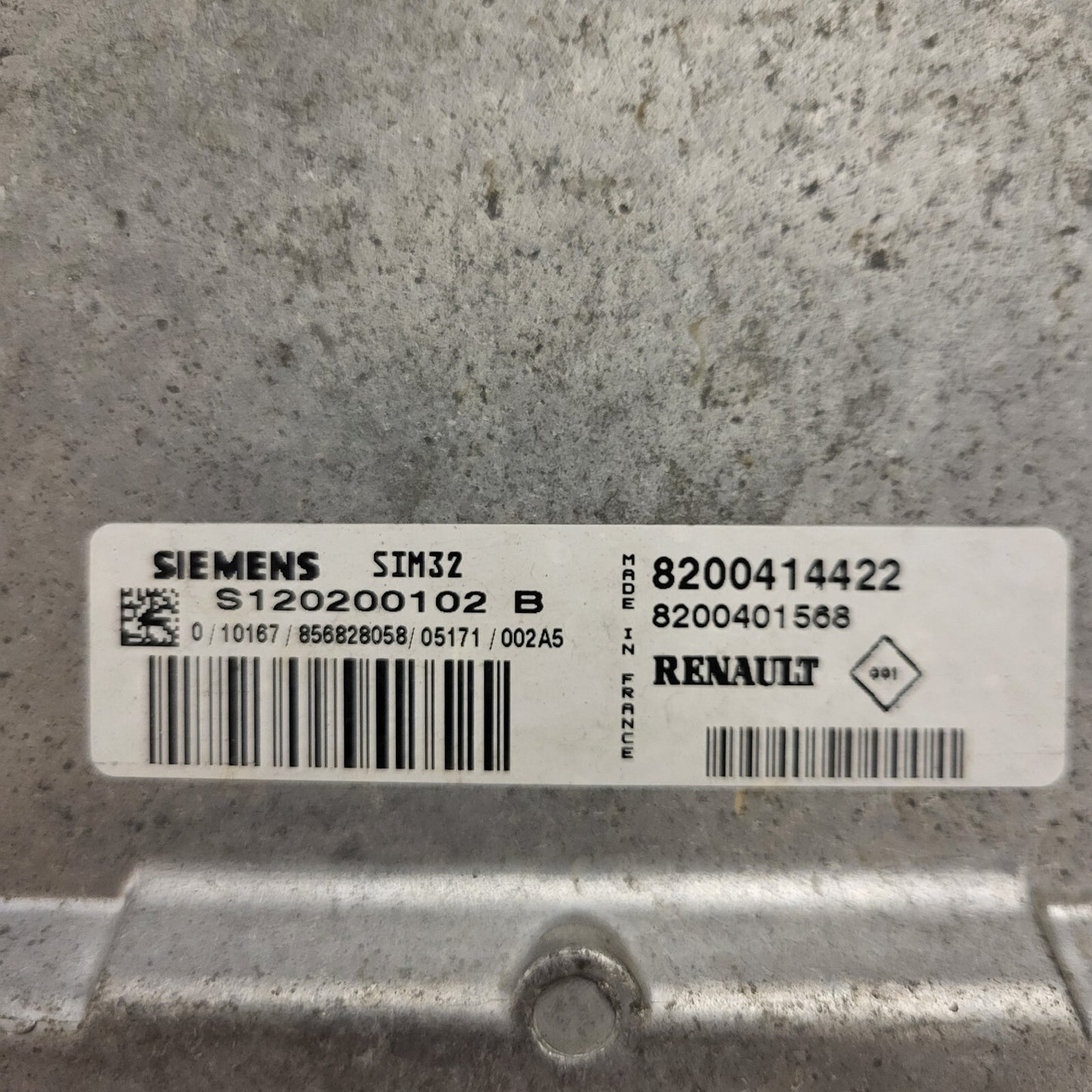 RENAULT MODUS ECU / S120200102 / S120200102B / SIM 32 / 8200414422 / 8200401568 