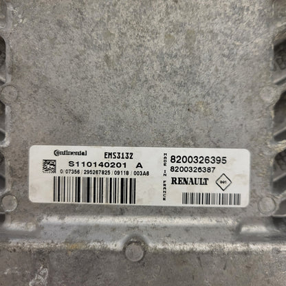 RENAULT CLIO ECU / S110140201A / EMS3132 / 08200326395 / 8200326387 / SIEMENS