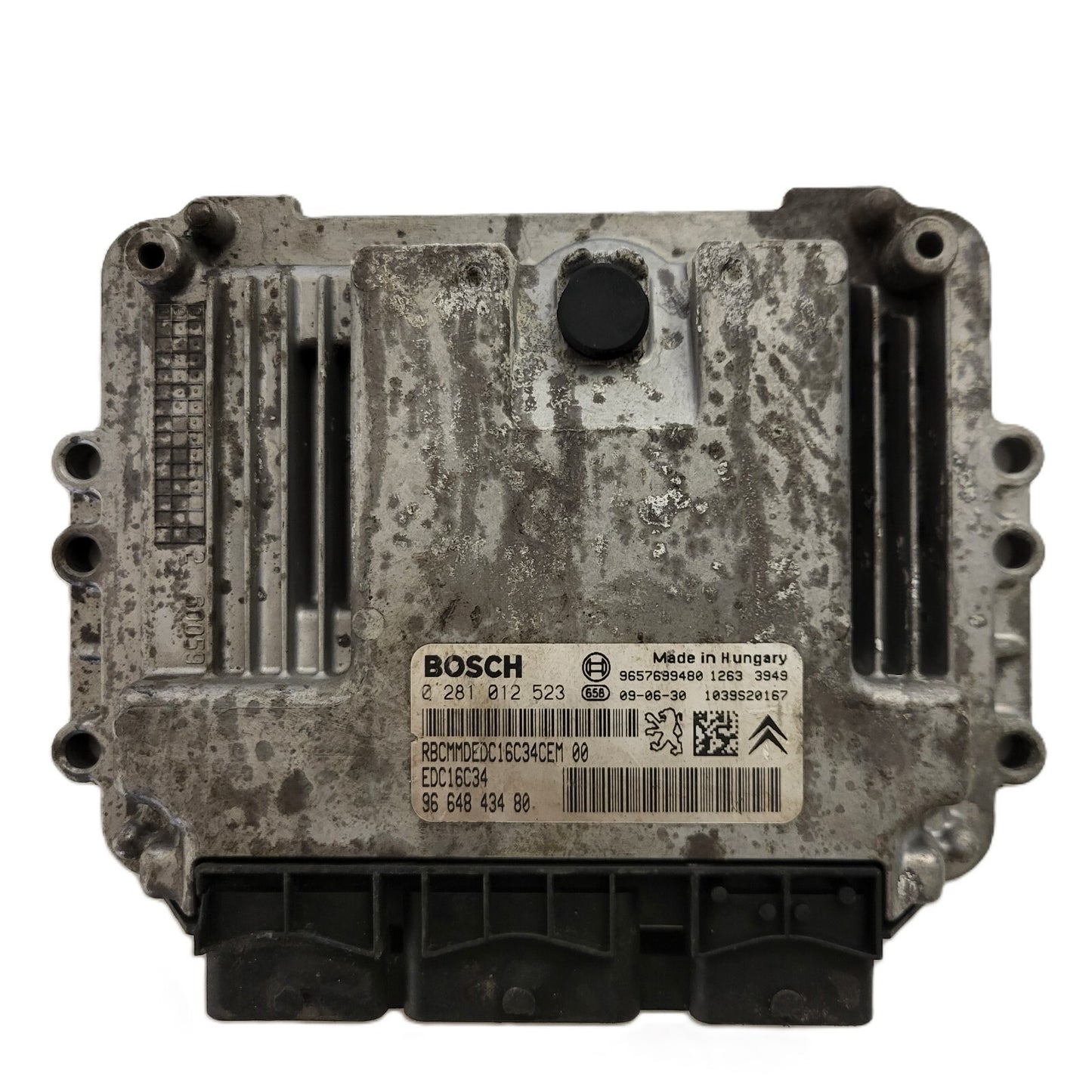 Peugeot 207 Citroen C3 ECU / 0281012523 / EDC16C34 / 9664843480 / 9657699480