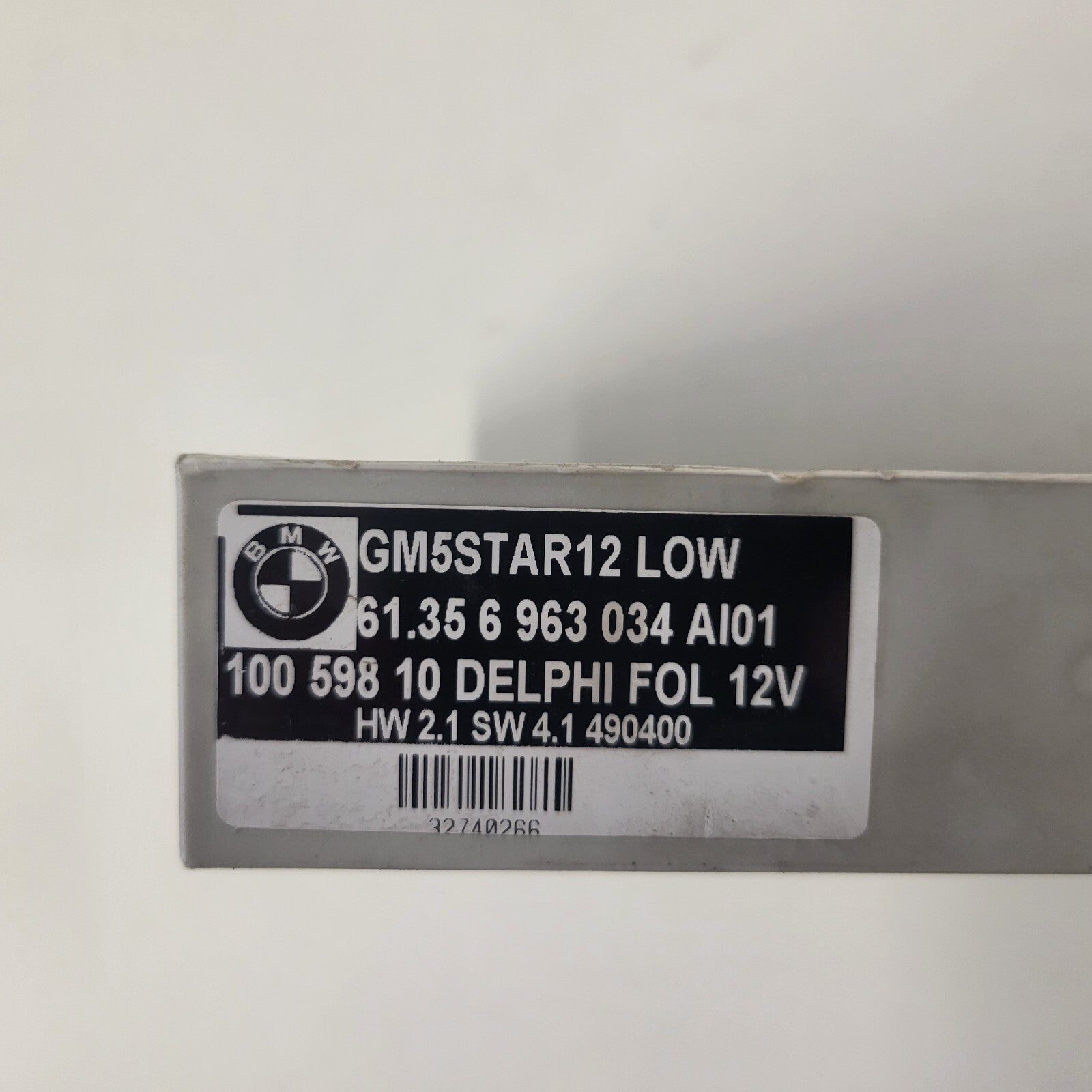 BMW MODULE ECU / 61356963034 / 10059810 / HW21 / GM5 / DELPHI 
