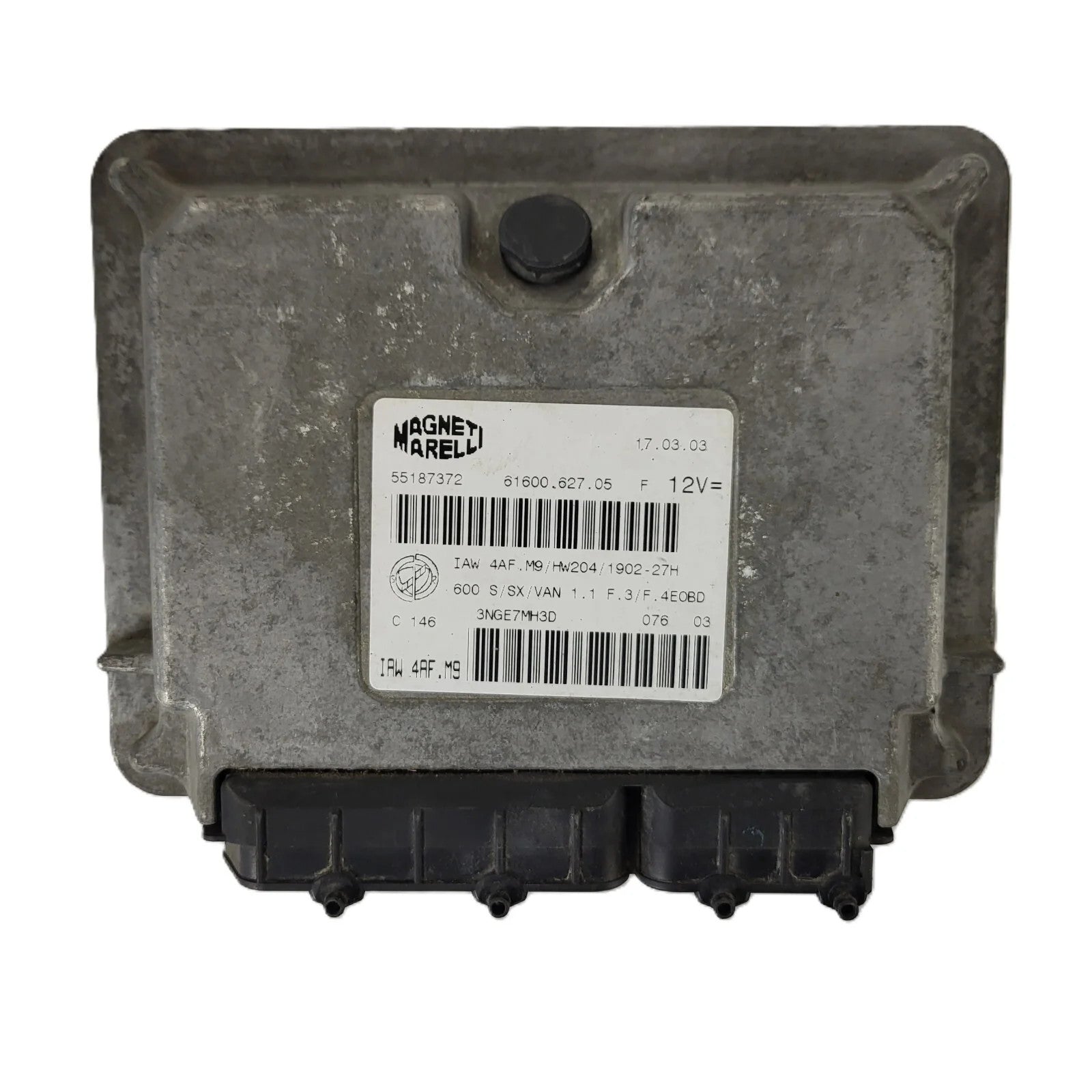 Fiat Seicento 600 ECU / 55187372 / IAW 4AF.M9 / 61600.627.05 / MAGNETI MARELLI