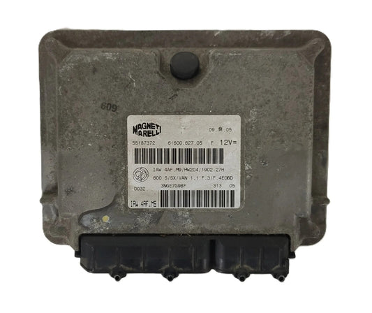 Fiat Seicento 600 ECU / 55187372 / IAW 4AF.M9 / 61600.627.05 / MAGNETI MARELLI