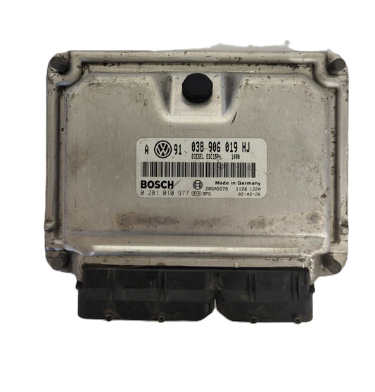 VW GOLF ECU / 038906019HJ / 0281010977 / EDC15P+ / BOSCH
