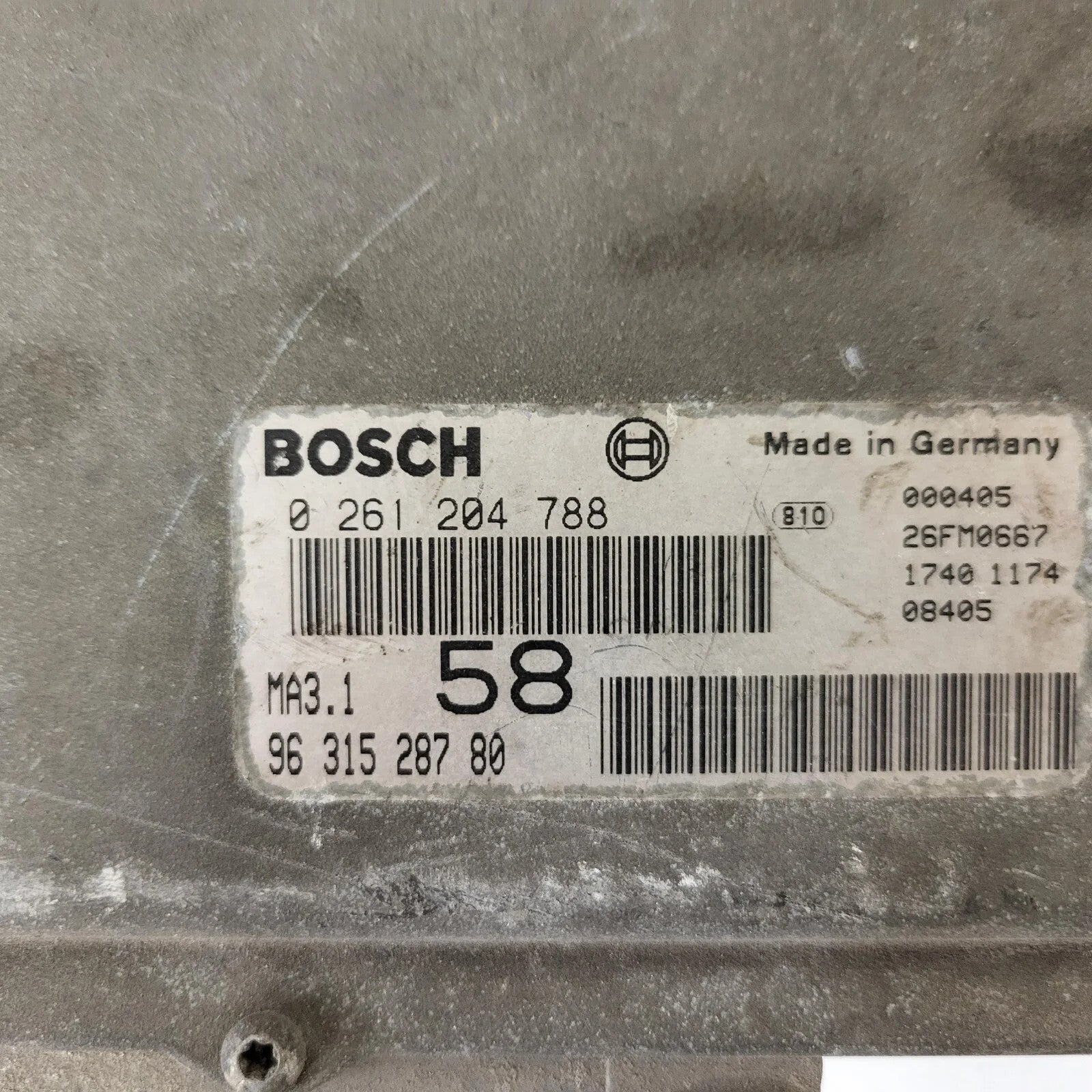 Peugeot Citroen ECU / 0261204788 / 9631528780 / BOSCH