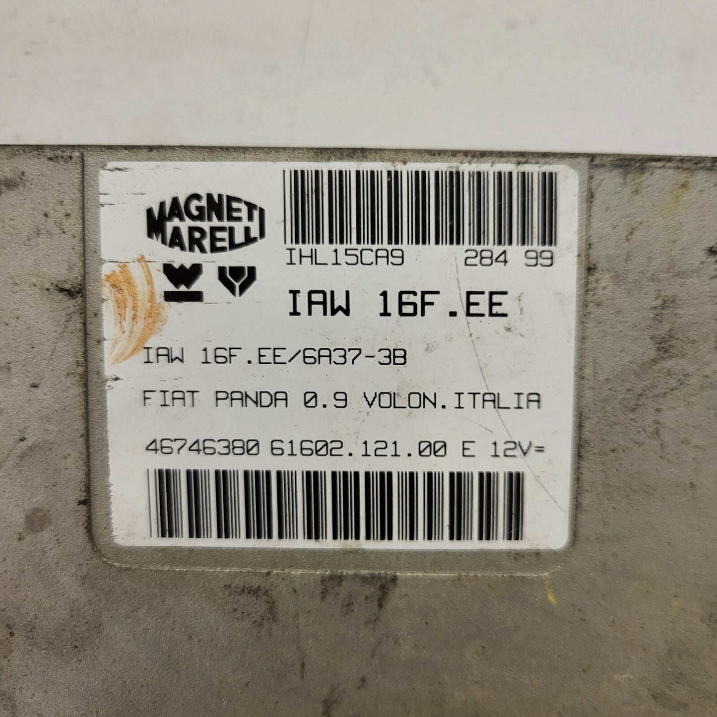FIAT PANDA ECU / IAW 16F.EE / 46746380 / 61602.121.00 / MAGNETI MARELLI