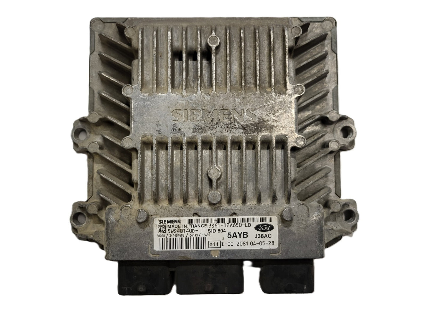 FORD FIESTA ECU / 3S61-12A650-LB / 5WS4014D-T / 5AYB / J38AC / SIEMENS