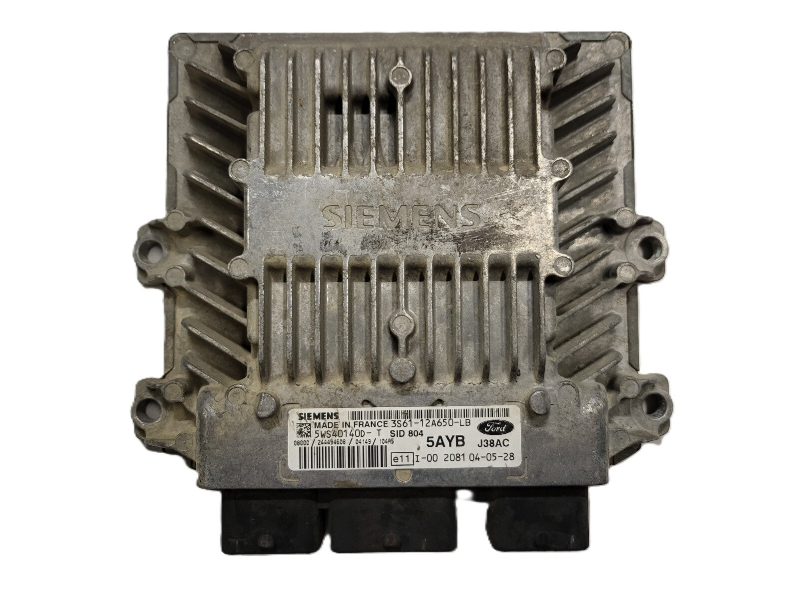 FORD FIESTA ECU / 3S61-12A650-LB / 5WS4014D-T / 5AYB / J38AC / SIEMENS