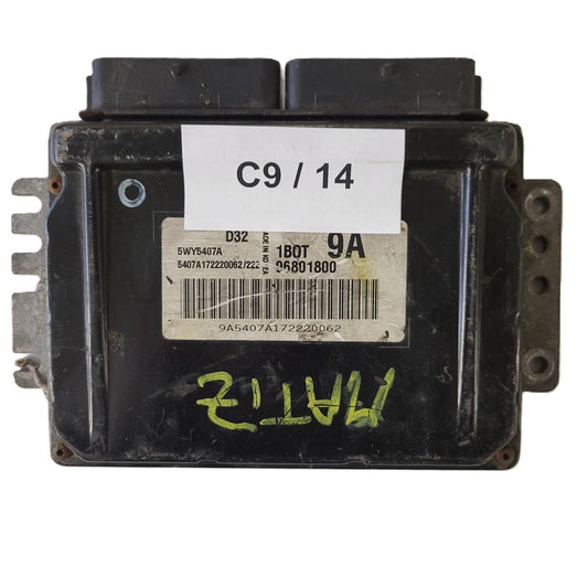 CHEVROLET MATIZ  ECU / 96801800 / 5WY5407A / 1BOT / 9A / D32