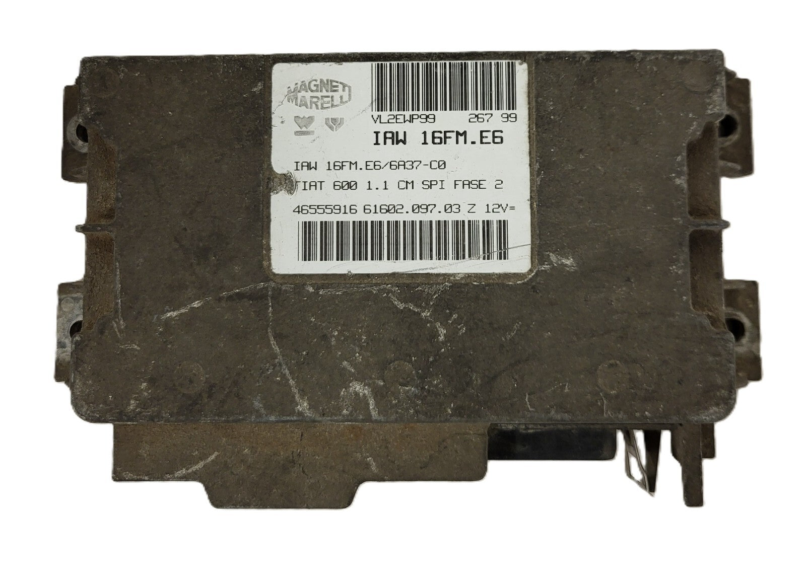 FIAT 600 1.1 ECU / IAW 16FM.E6 / 46555916 / 61602.097.03 / MAGNETI MARELLI