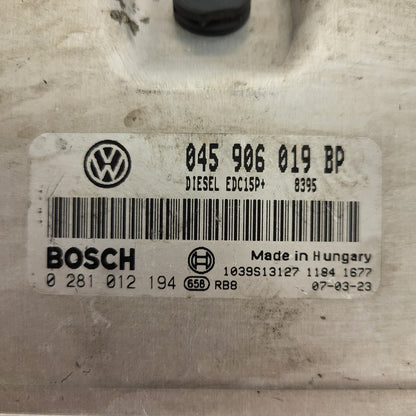 VOLKSWAGEN POLO IV 9N3 ECU / 045906019BP / 0281012194 / EDC15P+ / BOSCH