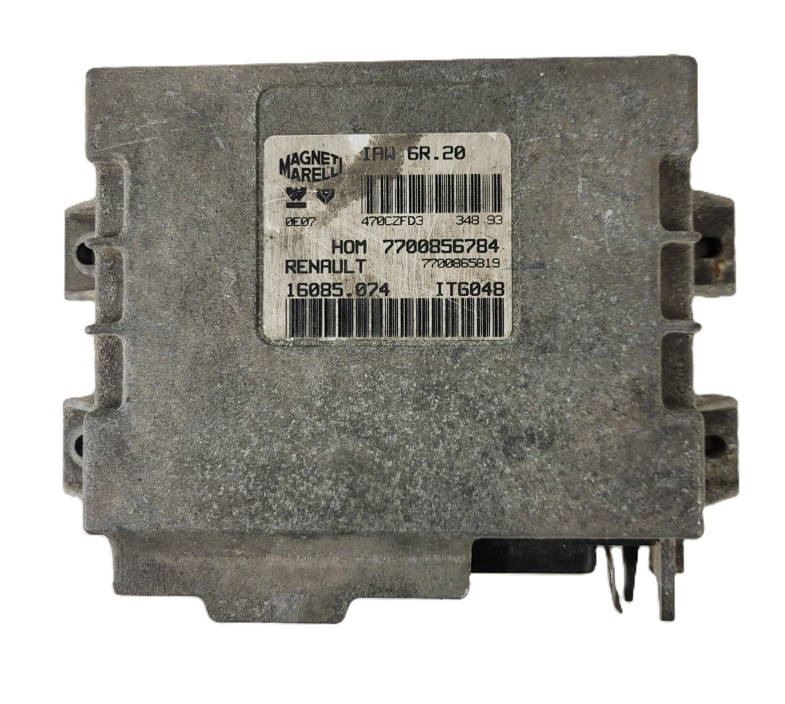 Renault ECU / 7700856784 / IAW 6R.20 / 7700865819 / 16085.074 / MAGNETI MARELLI