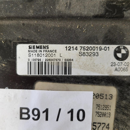 MINI COOPER 1.6 ECU / S118012001L / 1214752001901 / SIEMENS