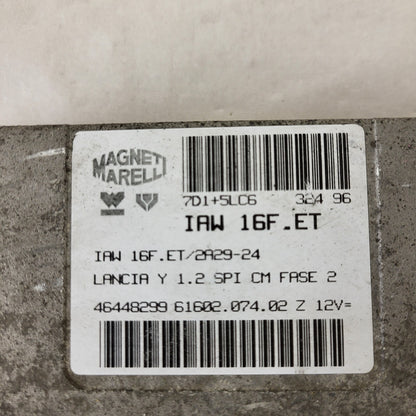 LANCIA Y 1.2 ECU / IAW 16F.ET / 46448299 / 61602.074.02 / MAGNETI MARELLI