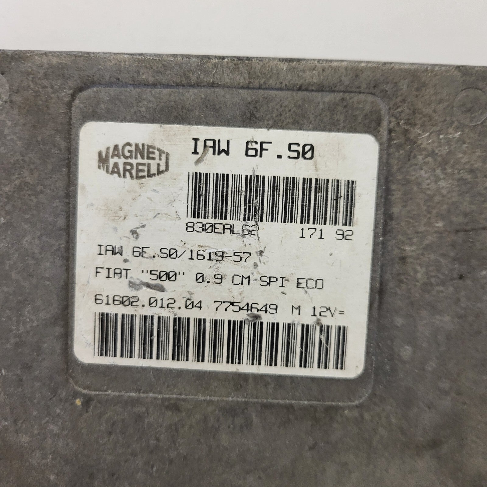 FIAT 500 CINQUECENTO ECU / IAW 6F.S0 / 7754649 / 61602.012.04 / MAGNETI MARELLI