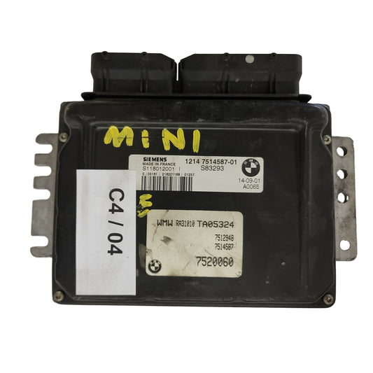 MINI COOPER 1.6 ECU / S118012001 / S118012001I / 12147514587-01 / SIEMENS