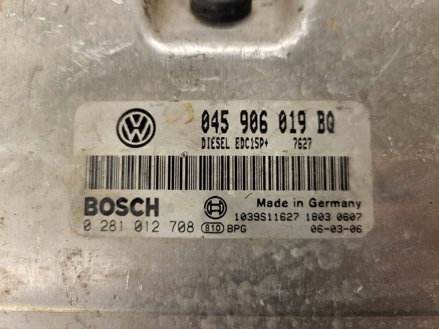 VW POLO SEAT IBIZA 1.4 TDI ECU / 045906019BQ / 0281012708 / EDC15P+ / BOSCH /