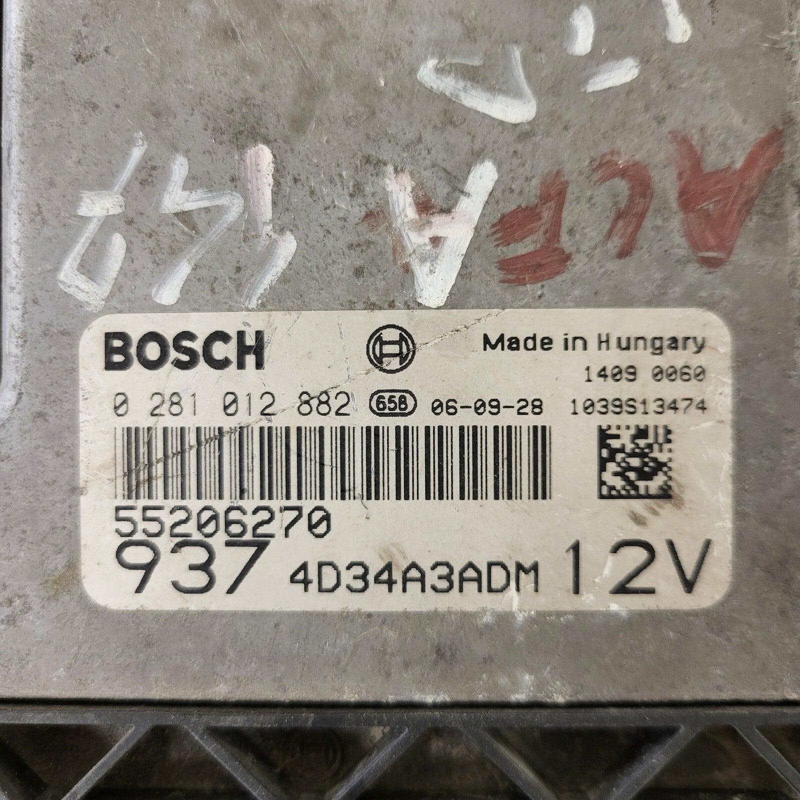 ALFA ROMEO 147  ECU / 0281012882 / 55206270 / BOSCH