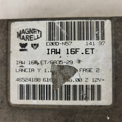 LANCIA Y 1.2 ECU / IAW 16F.ET / 46524188 / 61602.108.00 / MAGNETI MARELLI 
