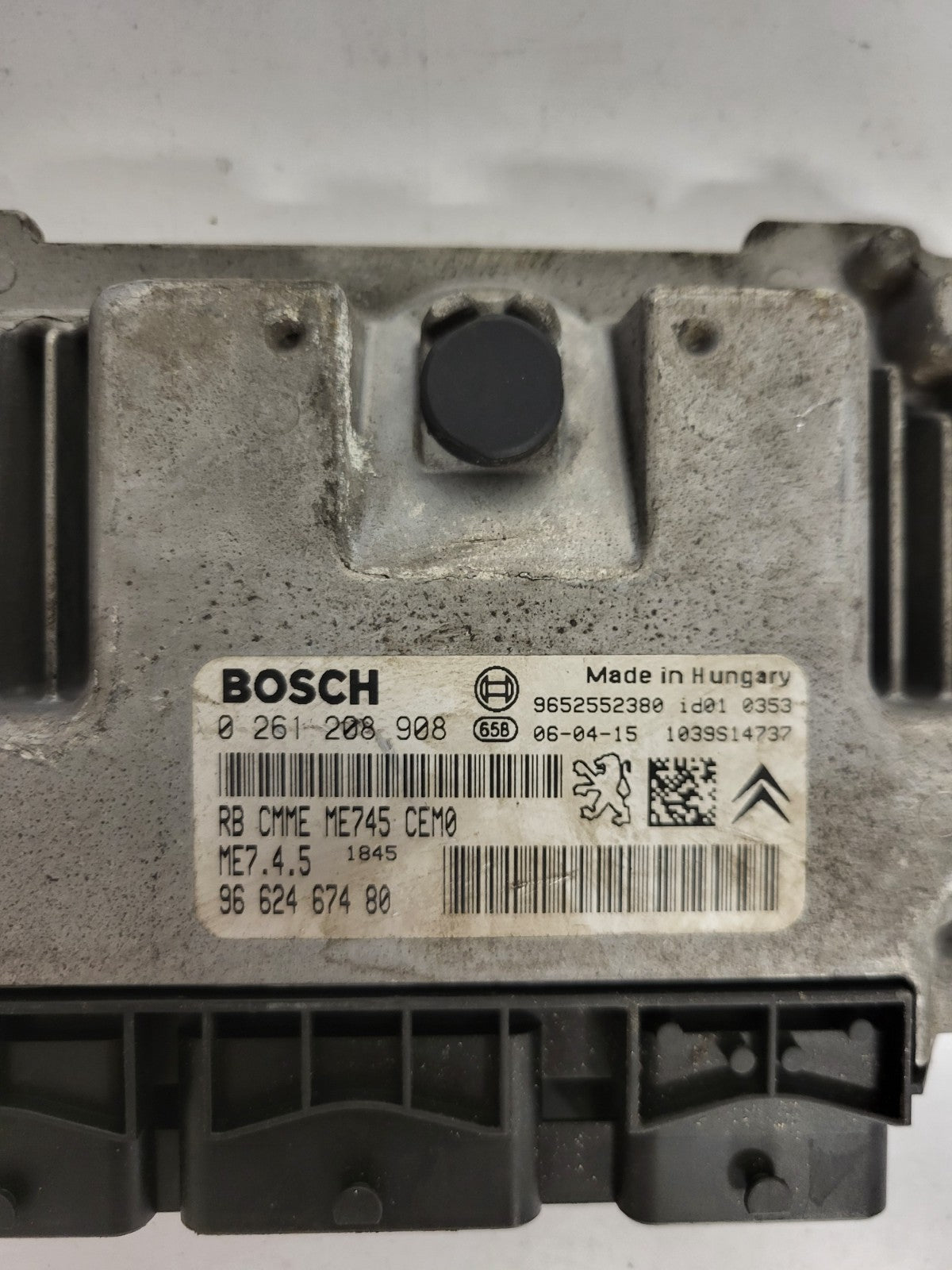 CITROEN PEUGEOT ECU / 0261208908 / ME7.4.5 / 9663518680 / 9652552380 / ME745 / B