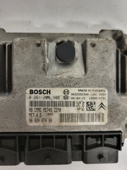 CITROEN PEUGEOT ECU / 0261208908 / ME7.4.5 / 9663518680 / 9652552380 / ME745 / B