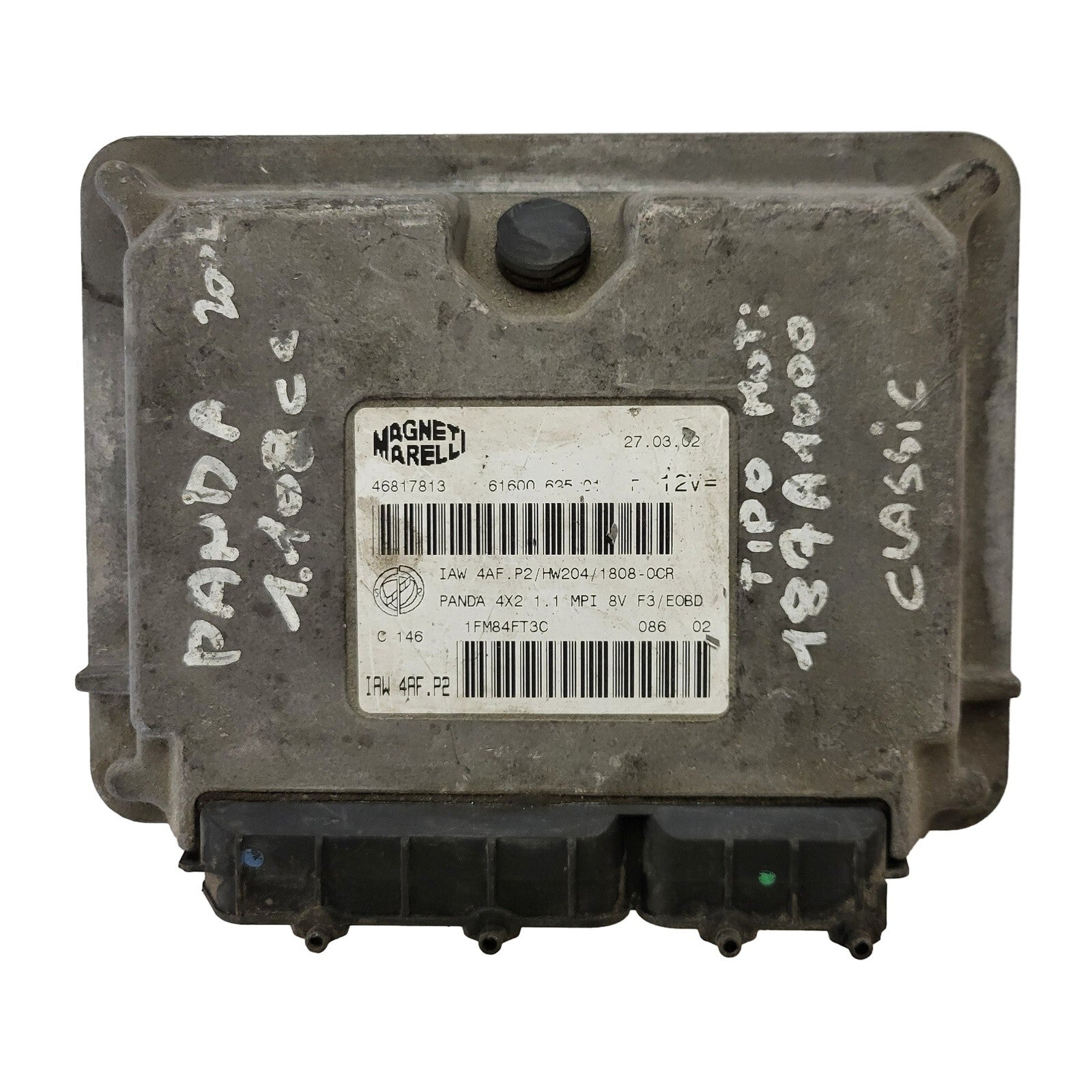 FIAT PANDA 1.1 ECU / 46817813 / IAW 4AF.P2 / 61600.625.01 / MAGNETI MARELLI